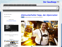 Tablet Screenshot of gaudisepp.de